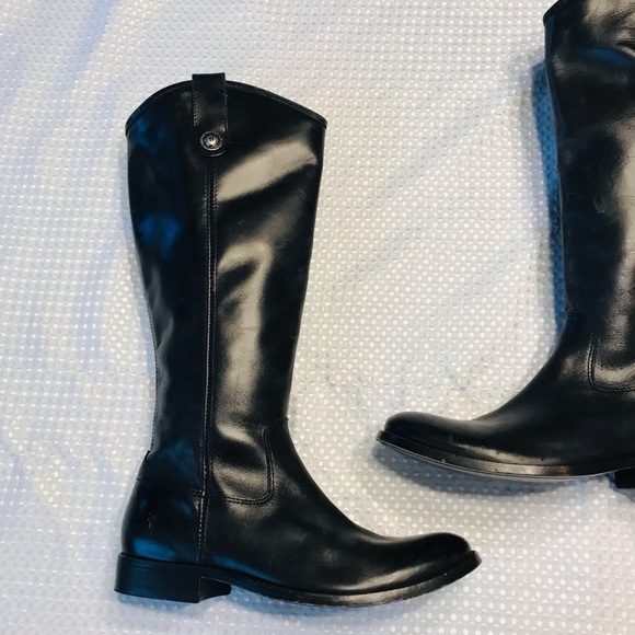 FRYE Melissa inside zip boot in black - Picture 4 of 11